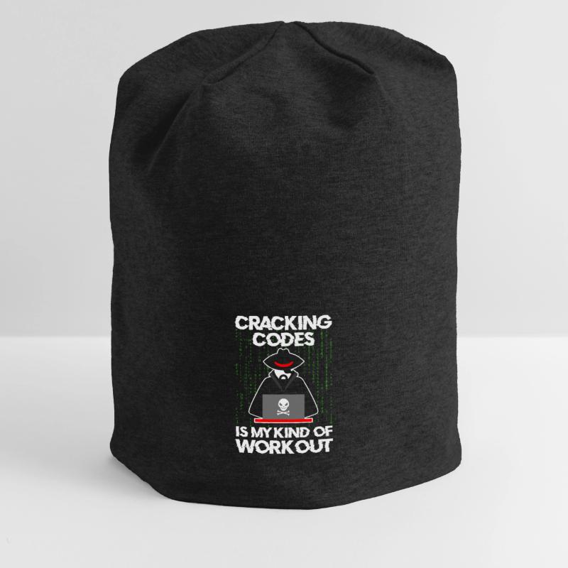 Cybersecurity Professional Hacker Cracking Codes Jersey-Beanie