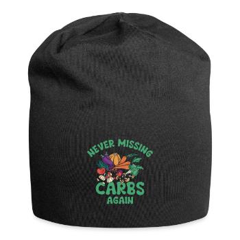 Ketogene Lebensmittel Gewichtsverlust Gesunder - Jersey-Beanie - Schwarz - Vorne