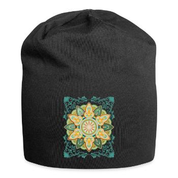 Vintage Design Mandala Design Vintage Mandala - Jersey Beanie - black - Front