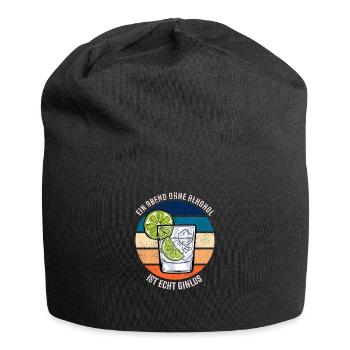 Ein Abend Ohne Alkohol Ist Ginlos Funny Gin Saying - Jersey-Beanie - Schwarz - Vorne