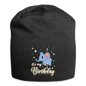Carousel Birthday Party Elephant It’s My - Bonnet en jersey - noir - Devant