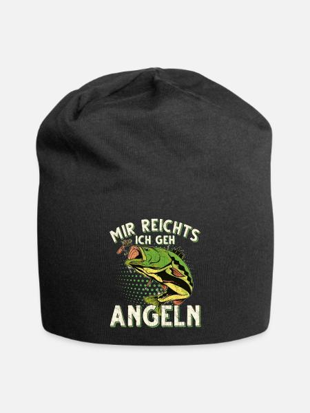 Mir Reichts Ich Geh Angeln Fischen Angler - Jersey-Beanie - Schwarz