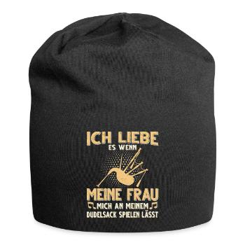 Dudelsack Musikverein Sackpfeifer Musiker - Jersey-Beanie - Schwarz - Vorne
