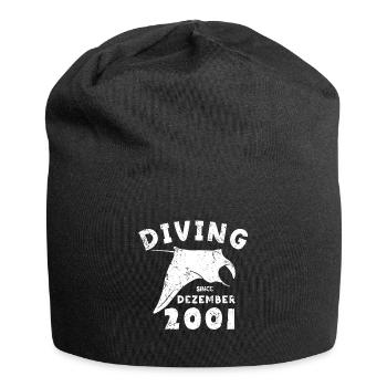 Taucher Geburtstag - Diving since December 2001 - Jersey-Beanie - Schwarz - Vorne