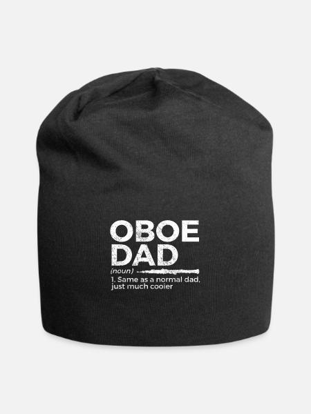 Oboe Musiker - Jersey-Beanie - Schwarz