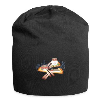 Laser Guinea Pig Pizza Space - Jersey Beanie - black - Front