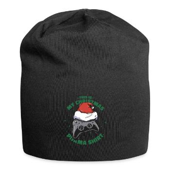 Gaming Pajamas Noël Pull de Noël moche - Bonnet en jersey - noir - Devant