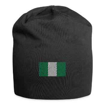 Drapeau du Nigeria - Bonnet en jersey - noir - Devant