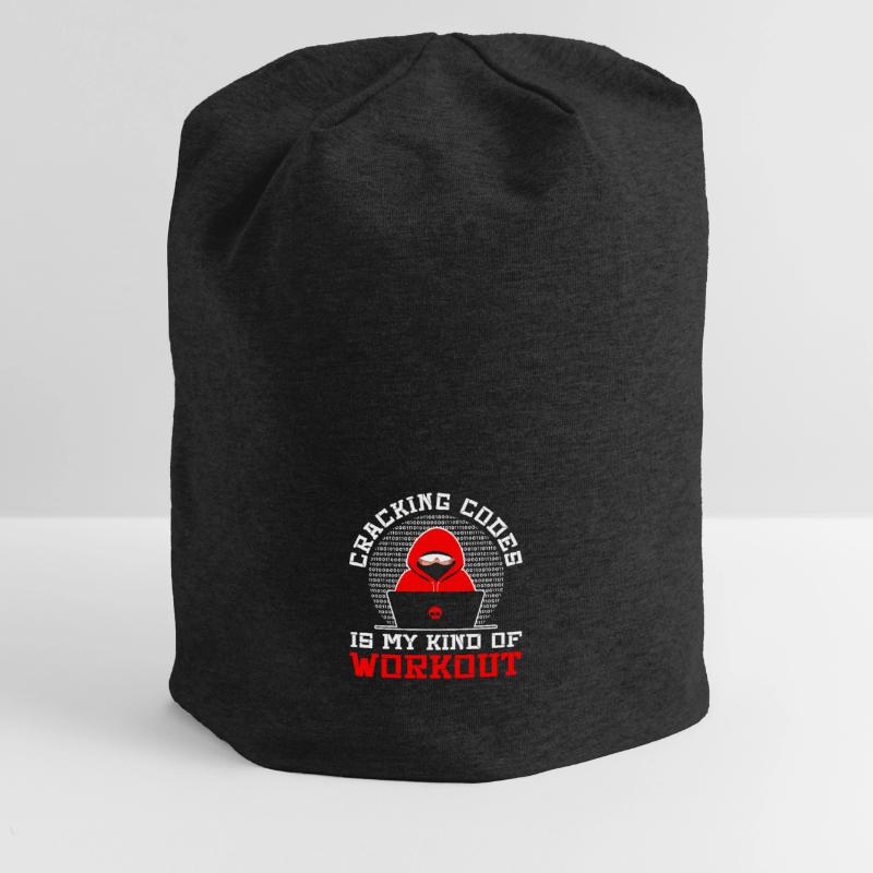 Cybersecurity Professional Hacker Cracking Codes Jersey-Beanie