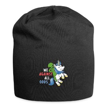 Rainbow Animal Fairy Unicorn Lover Alien Magical - Jersey Beanie - black - Front