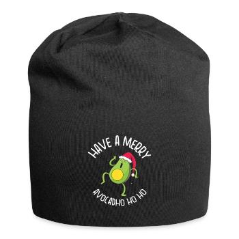 Christmas Avocado Keto Fruit Diet Holiday Keto - Jersey Beanie - black - Front