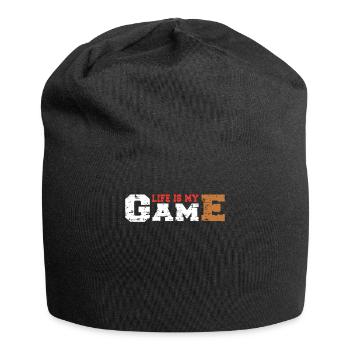 Das Leben Ist Mein Spiel Live Free Nomads - Jersey-Beanie - Schwarz - Vorne