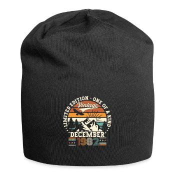 Décembre Né en 1982 Cadeau de 40e anniversaire - Bonnet en jersey - noir - Devant