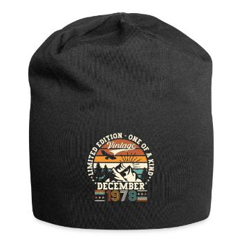 Décembre Né en 1978 Cadeau du 44e anniversaire - Bonnet en jersey - noir - Devant