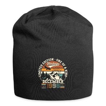 December Born 1998 24th birthday gift - Jersey Beanie - black - Front