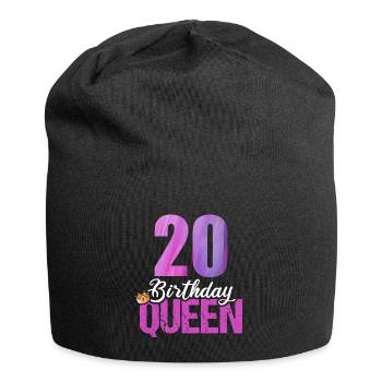 20 Years Old 20 Birthday Birthday Queen - Jersey Beanie - black - Front