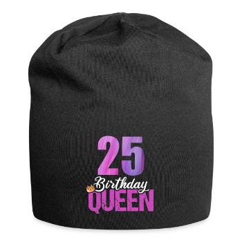 25 years old 25 birthday Birthday Queen - Jersey Beanie - black - Front