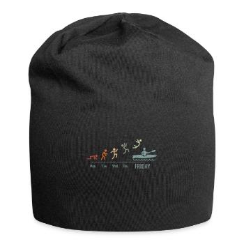 KAYAKS CANOE RAFTING BOAT Vintage Kayaking - Jersey Beanie - black - Front