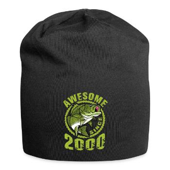 Awesome since 2000. Angel, Angler Geburtstag - Jersey-Beanie - Schwarz - Vorne