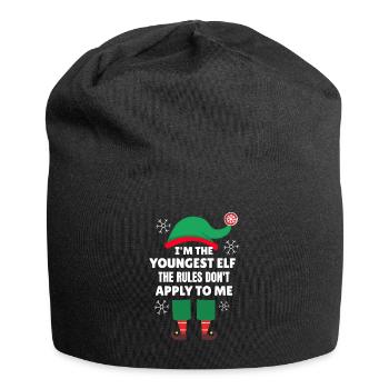 I m The Youngest Elf Matching Family Christmas - Jersey-Beanie - Schwarz - Vorne