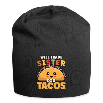 Wird Schwester für Tacos Liebhaber süß lustig - Jersey-Beanie - Schwarz - Vorne