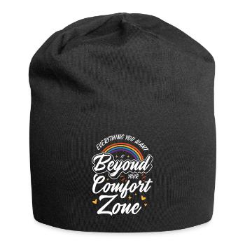 Meaningful Knowledge Motivator Comfort Zone - Jersey Beanie - black - Front