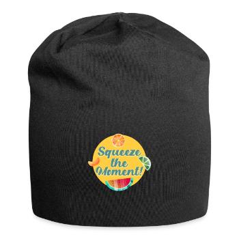 Vacances de Noël fruitées Saison hivernale saine - Bonnet en jersey - noir - Devant
