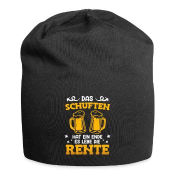 Rentner 2023 das schuften hat ein Ende Rente 2023 - Jersey-Beanie - Schwarz - Vorne