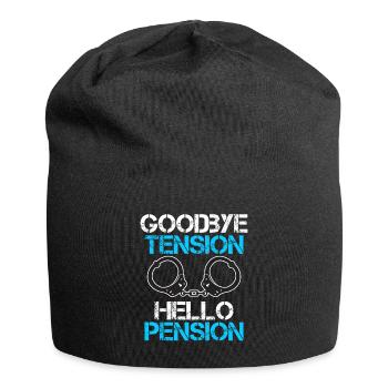 Rente 2023 Goodbye Tension Hello Pension - Jersey Beanie - black - Front