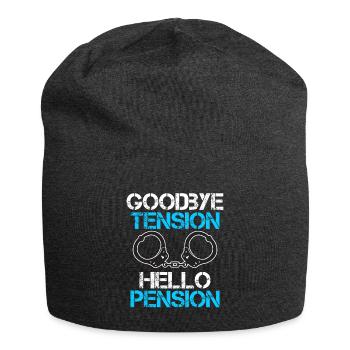 Rente 2023 Goodbye Tension Hello Pension - Jersey Beanie - charcoal grey - Front