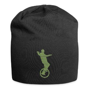 Einrad - Jersey-Beanie - Schwarz - Vorne