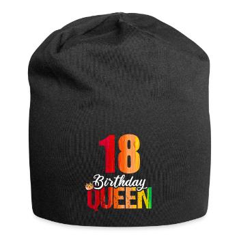 18 years old 18 birthday Birthday Queen - Jersey Beanie - black - Front