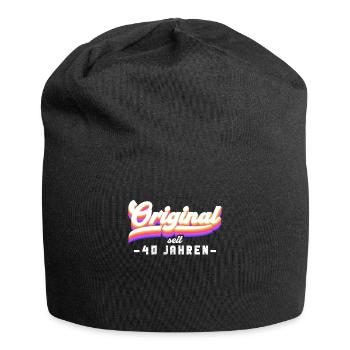 Original seit 40 Jahren 40 Jahre 40 Geburtstag - Jersey-Beanie - Schwarz - Vorne