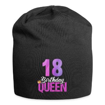 18 years old 18 birthday Birthday Queen - Jersey Beanie - black - Front