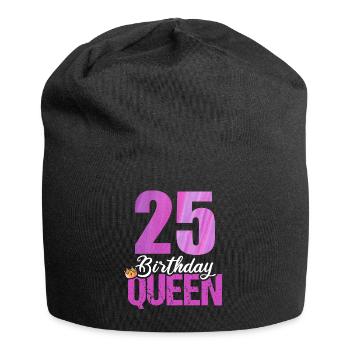 25 years old 25 birthday Birthday Queen - Jersey Beanie - black - Front