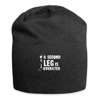 Amputation Bein Protese Cyborg Unfall Arm - Jersey-Beanie - Schwarz - Vorne