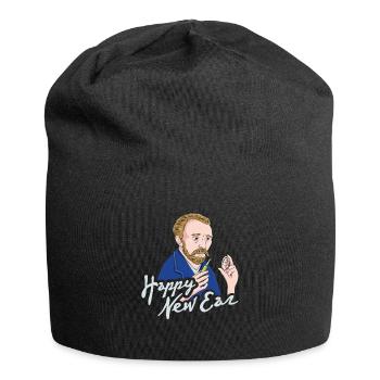 Van Gogh Ohr Kunst - Jersey-Beanie - Schwarz - Vorne