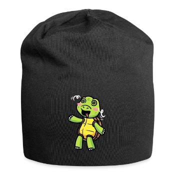Sea Turtle Emoticon Turtle Lovers - Jersey Beanie - black - Front