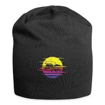 Camper Gift Idea Camping - Jersey Beanie - black - Front