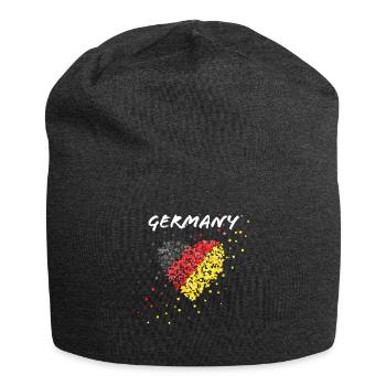 Drapeau allemand Flag Fan Block Allemagne - Bonnet en jersey - charbon - Devant