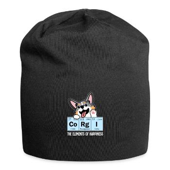 Merle Corgi bleu - Bonnet en jersey - noir - Devant