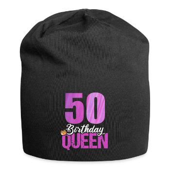 50 ans 50 anniversaire anniversaire reine - Bonnet en jersey - noir - Devant