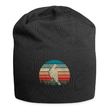 Funny Pigeon Fancier & Pigeons Whisperer Carrier Pigeon - Jersey Beanie - black - Front
