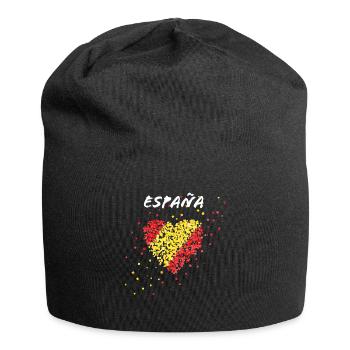 España Espagne Drapeau espagnol Drapeau espagnol - Bonnet en jersey - noir - Devant