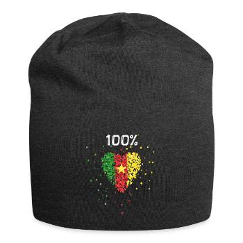 Cameroun Cameroun Drapeau Camerounais Camerounais - Bonnet en jersey - charbon - Devant