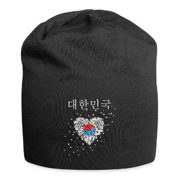 South Korea South Korea Flag South Korean Flag South Koreans - Jersey Beanie - black - Front