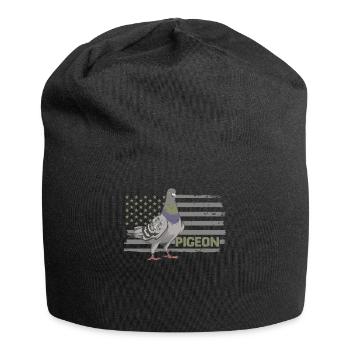 Funny Pigeon Fancier & Pigeons Whisperer Carrier Pigeon - Jersey Beanie - black - Front