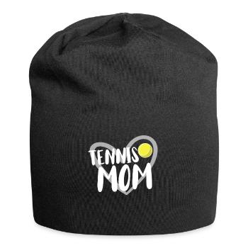 Tennis Geschenk - Jersey-Beanie - Schwarz - Vorne