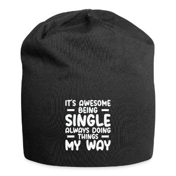 Awesome Single Independent Solo Single Quotes - Jersey Beanie - black - Front