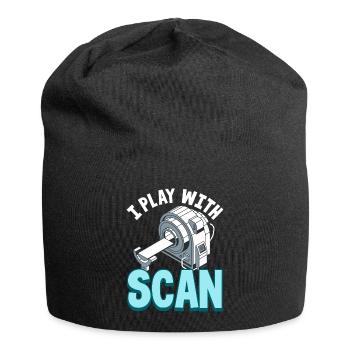 Je joue avec Scan - Radiologist - Bonnet en jersey - noir - Devant